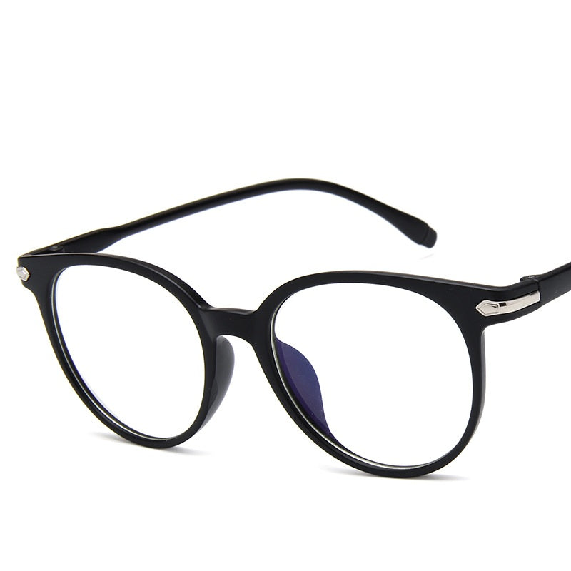 Clear Lens Glasses For Women Men Cat Eye Round PC Frame Eyeglasses
