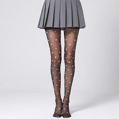 Polka Dots Pantyhose High Waist Anti-Snag Stockings