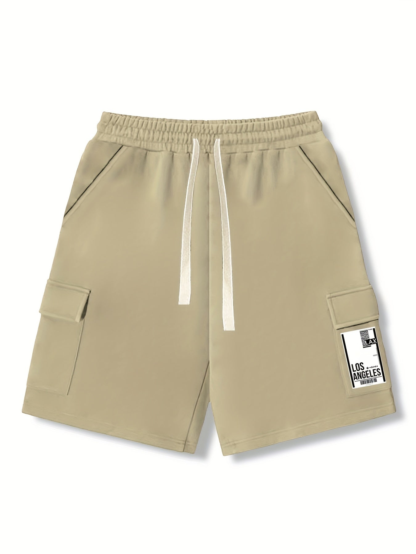 Comfy Cargo Shorts Men's Casual Stretch Elastic Waist Drawstring Shorts