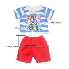 4pcs Deal Clothes & Skirts for 10-12 Inches Reborn Doll Girl Toy Accessories