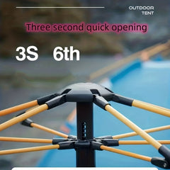 Automatic Tent Outdoor Camping 3-4 People Waterproof Mosquito Sunscreen
