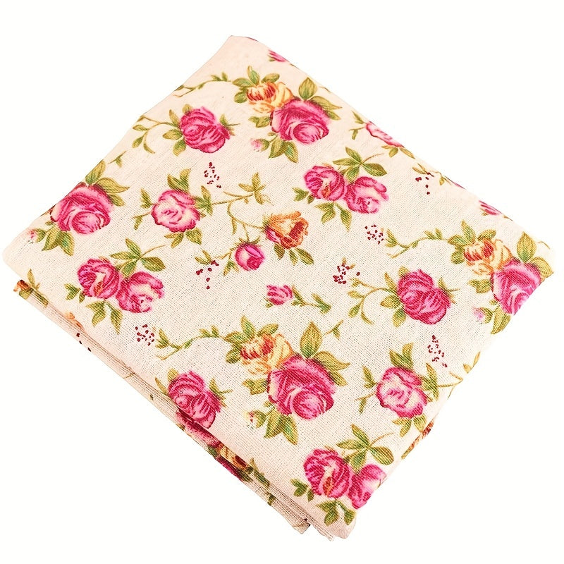 Cotton Linen Fabric Sewing Patchwork Tablecloth 19.6x27.5in