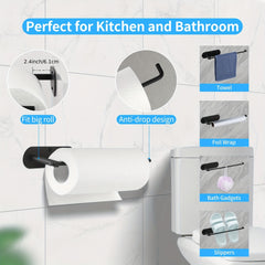 Adhesive Under Cabinet Paper Towel Holder - Stainless Steel