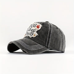 Embroidered Baseball Cap Washed Denim Sun Hat Male Peaked Cap