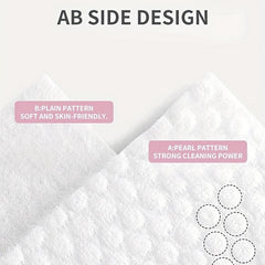 Disposable Large Bath Towels Biodegradable Cotton Quick Dry Washcloth Set