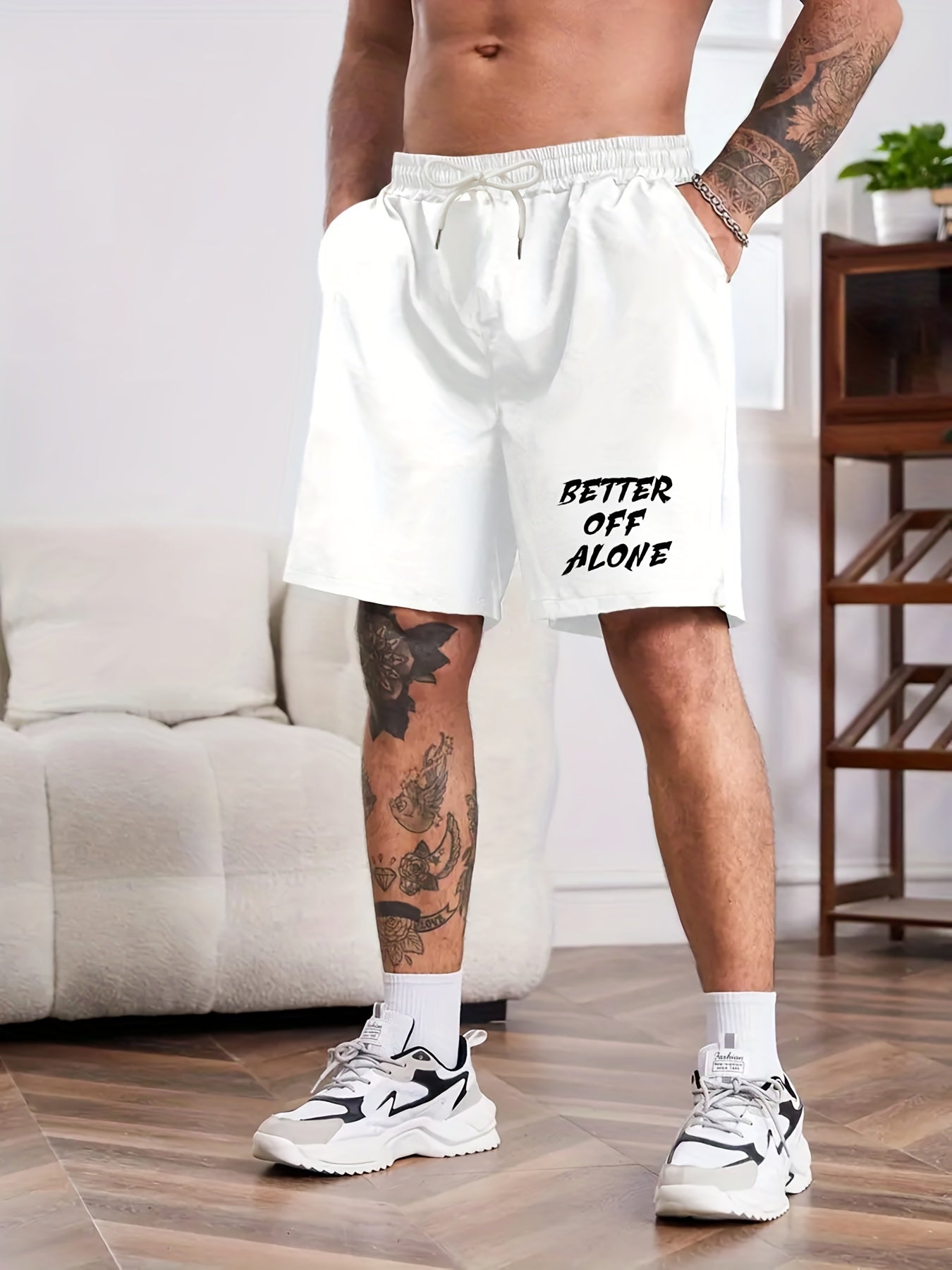 Men's Loose Drawstring Shorts for Daily Leisure and Outdoors