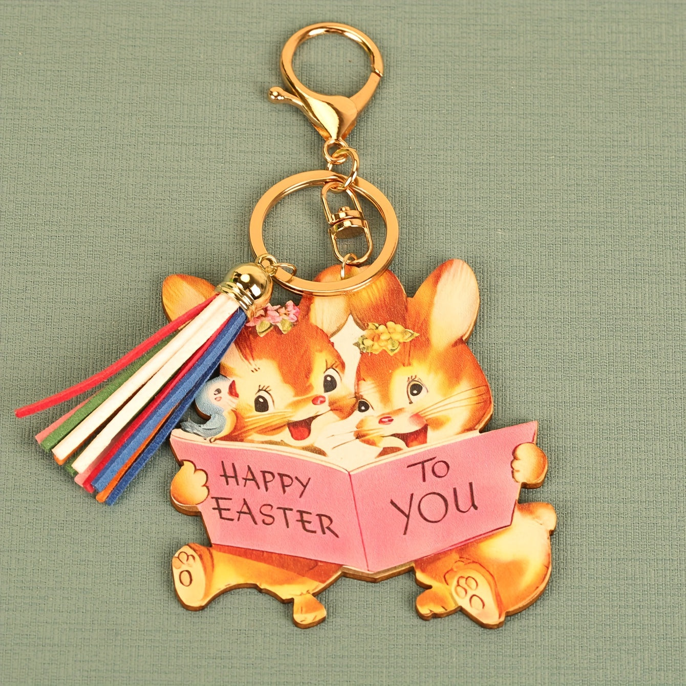 Squirrel Pendant Keychain for Car Keys Backpacks Wallets