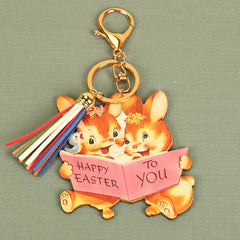 Squirrel Pendant Keychain for Car Keys Backpacks Wallets