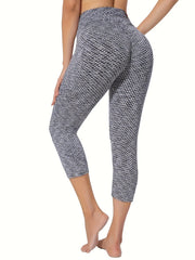 High Waist Yoga Cropped Pants for Women