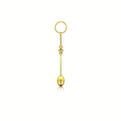 Mini Crown Keychain Tea Spoon Pendant Keyring