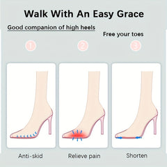 High Heel Forefoot Pads - Non-slip, Sweat-absorbing Foam