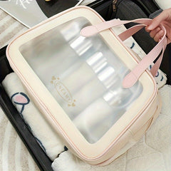 Travel Makeup Bag Double Layer Wet & Dry Separation Cosmetic Bag