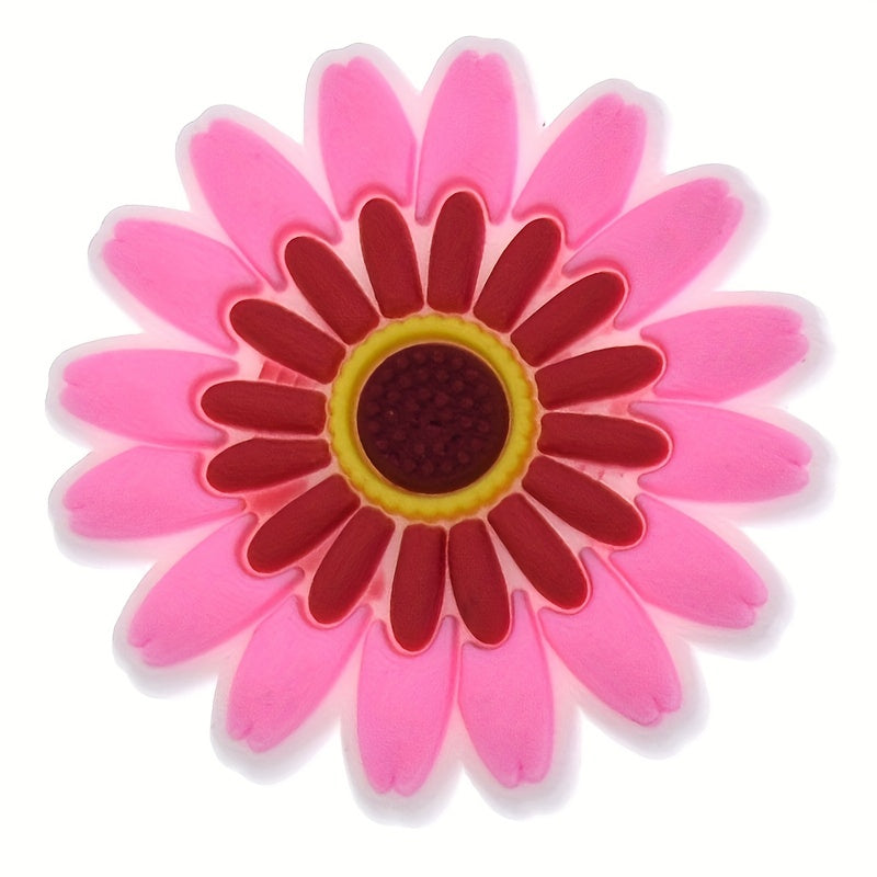 49pcs Flower Pattern Shoe Charms for Clogs Jibts Sandals PVC Decorations