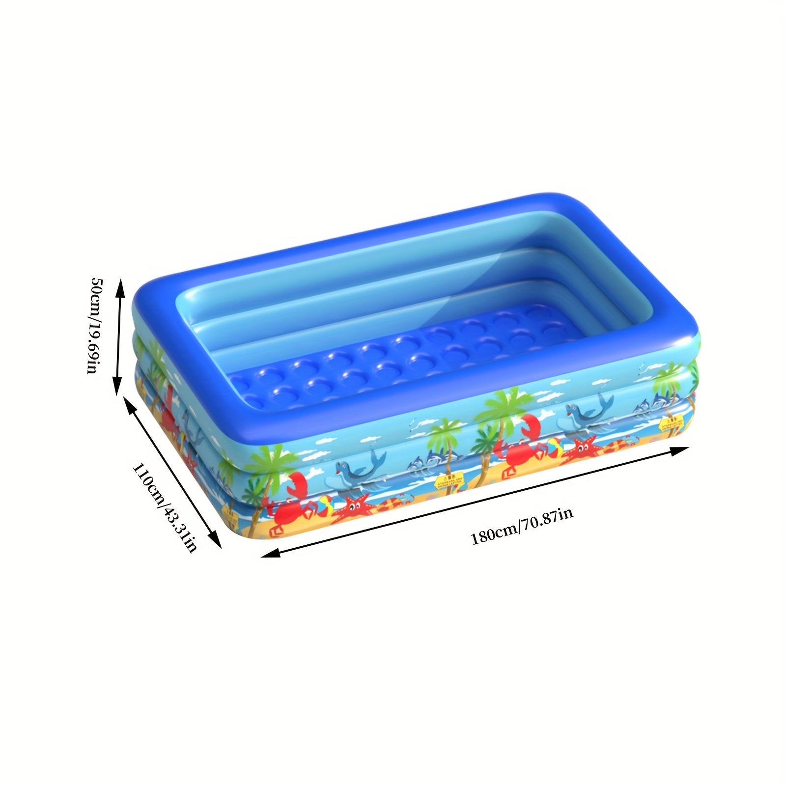 Inflatable Family Swimming Pool for Backyard Water Sports