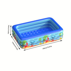 Inflatable Family Swimming Pool for Backyard Water Sports