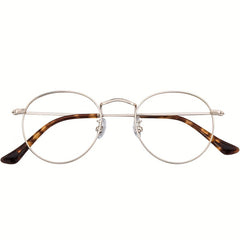 Men's Anti Light Round Frame Glasses