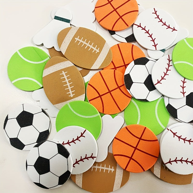 30pcs Sports Stickers Rugby Volleyball Softball Football Basketball Collection