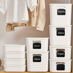 Clip-on Labels for Storage Baskets - Set of 10