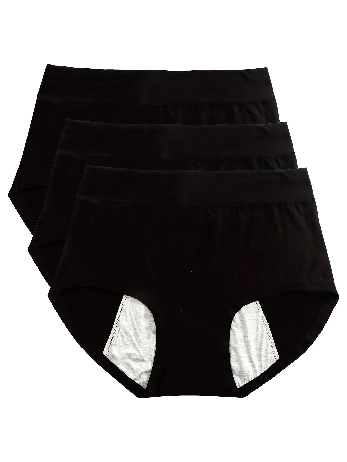 3pcs Period Panties Comfy Full Coverange Anti Leak Women's Lingerie