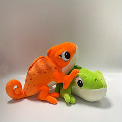 11 inch Chameleon Plush Toy Polyester Cuddly Crawler for Holidays Home Decor