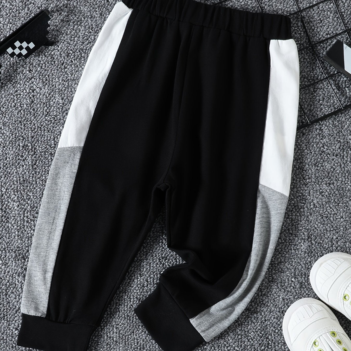 Kids Footed Straight Casual Trousers Baby Boys Sweatpants