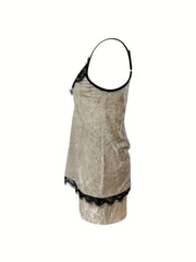 Lace Cami Top & Shorts Set Women's Loungewear
