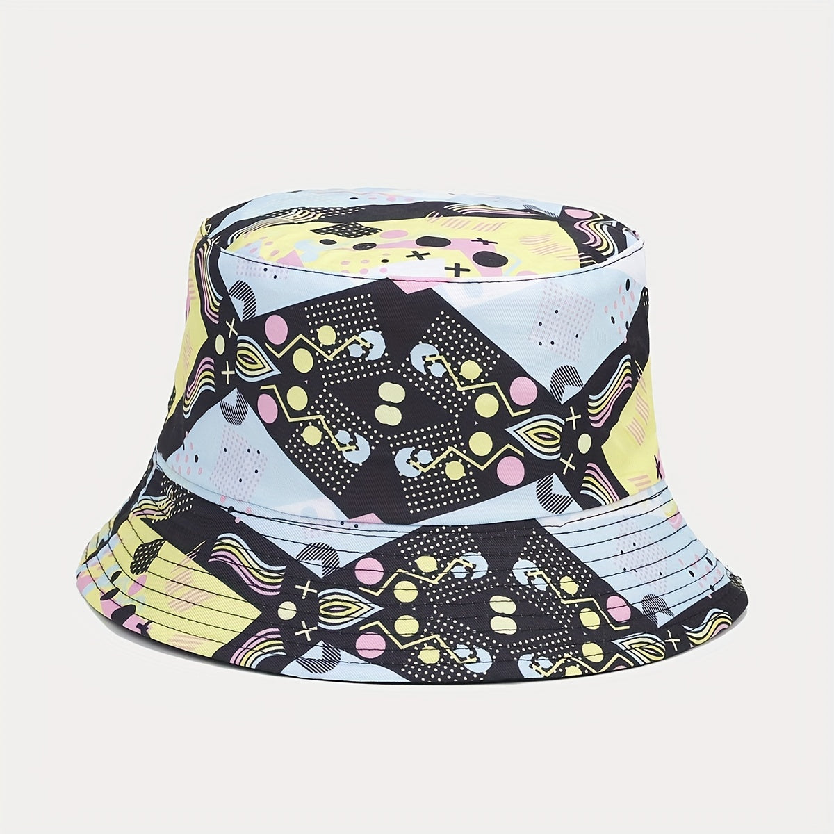 Funny Double-Sided Bucket Hat Hawaiian Vacation Sunshade Hat