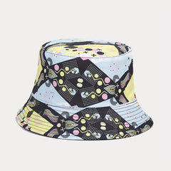 Funny Double-Sided Bucket Hat Hawaiian Vacation Sunshade Hat