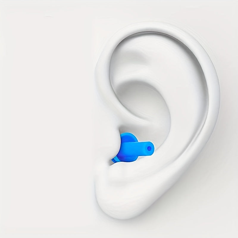 5 Pairs Washable Silicone Earplugs for Swimming and Drifting