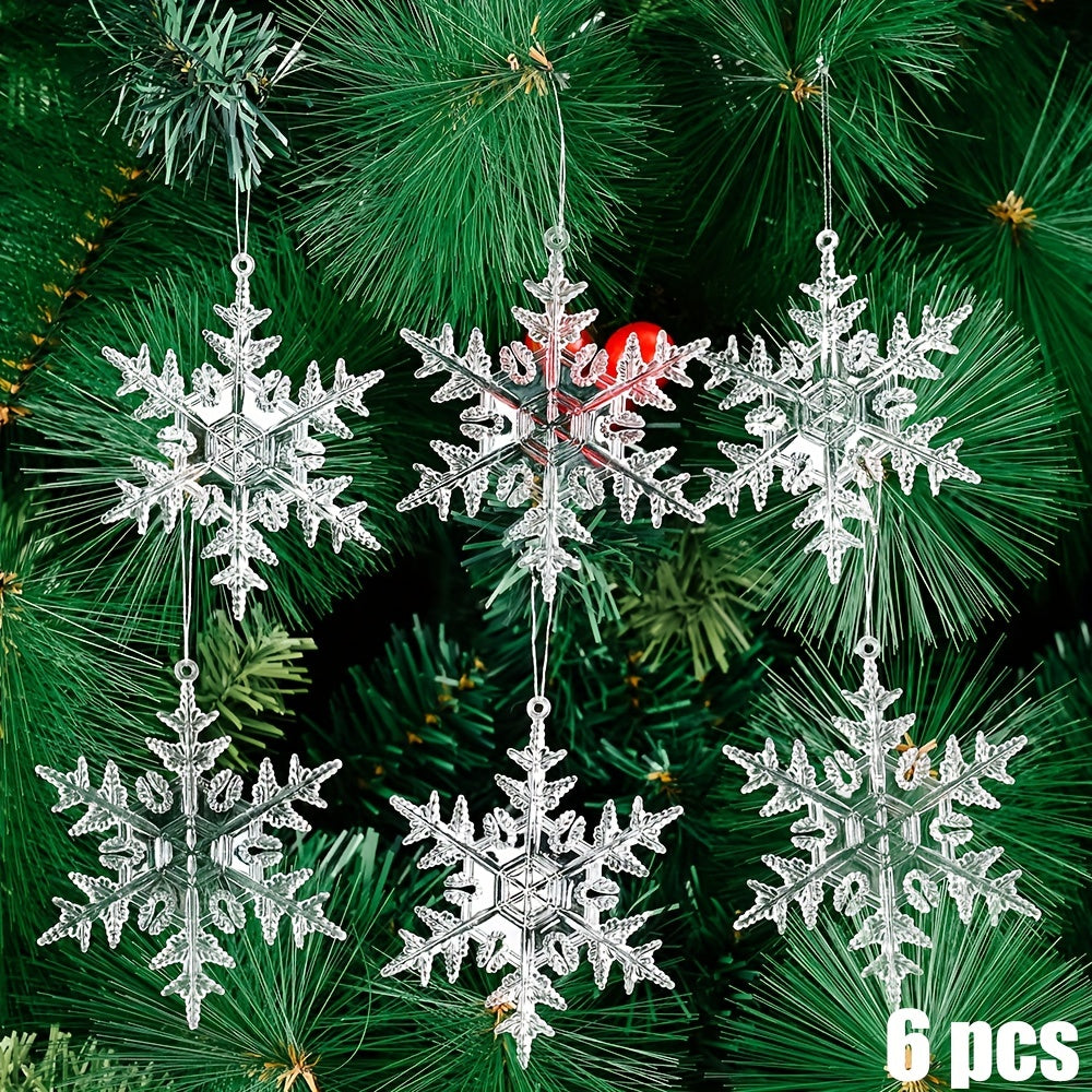 Christmas Hanging Ornaments Snowflake Reindeer Tree Decor