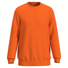 Men's Casual Stretch Pullover Sweatshirt Long Sleeve Crew Neck Tops