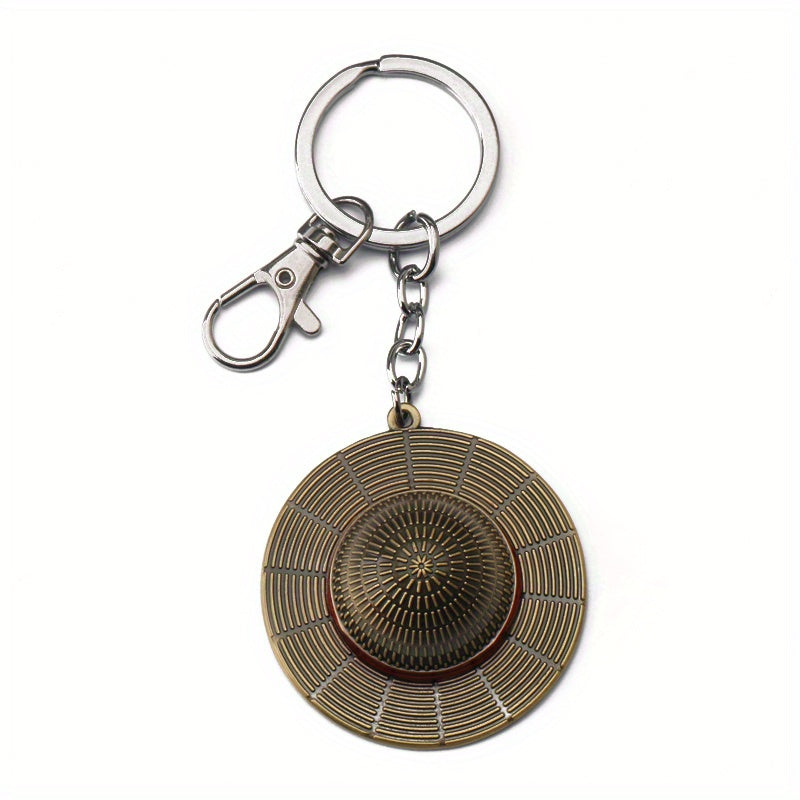 Anime Keychain Cosplay Unisex Keyrings Straw Hat Pendant Alloy Key Chains