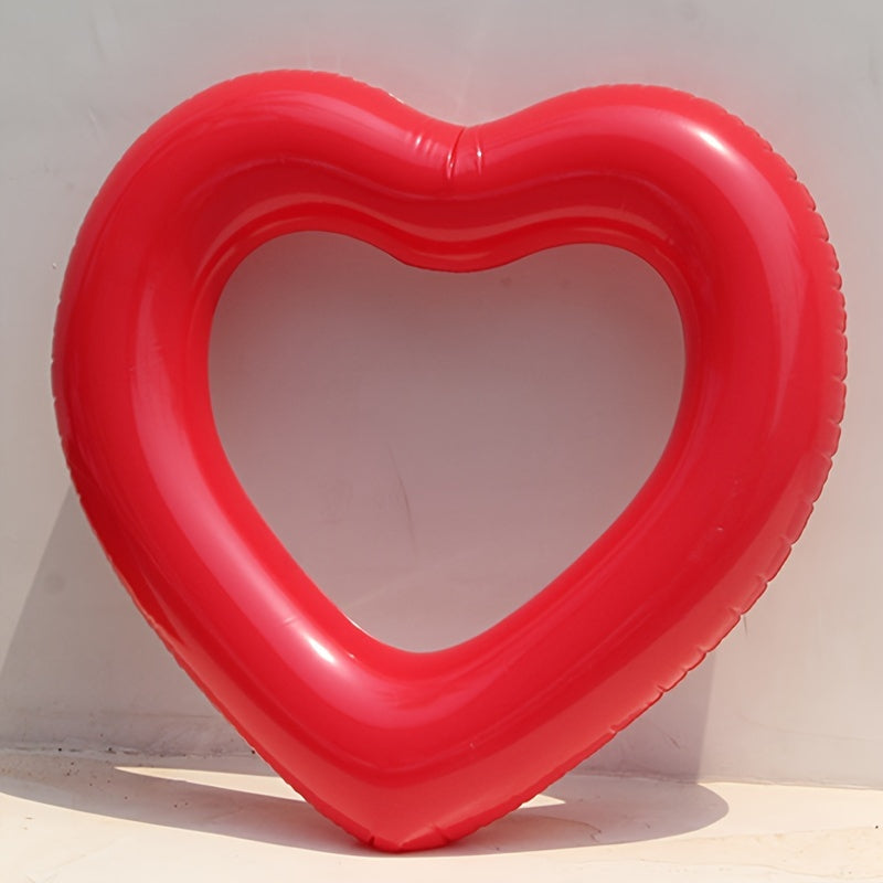 Heart Swimming Ring Inflatable PVC Pool Float