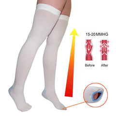Soft & Breathable Thigh High Compression Stockings 20 30 MmHg Men Women