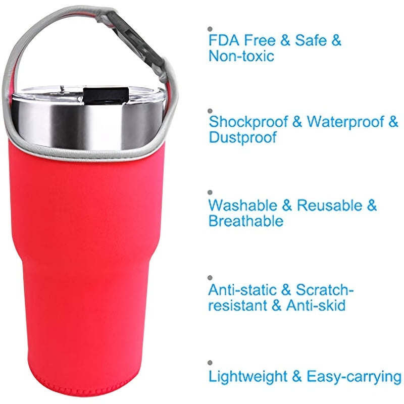 Portable Tumbler Carrier for 30 oz Mugs Insulated Coffee Mug Holder with Pouch