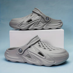 Men's Breathable Slip On Clog Sandals Cut Out Walking Slippers