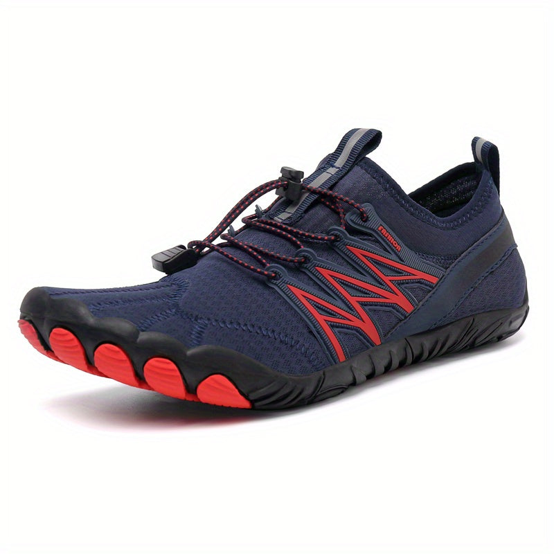 Men's Aqua Wading Shoes With Drawstring, Outdoor Walking Shoes