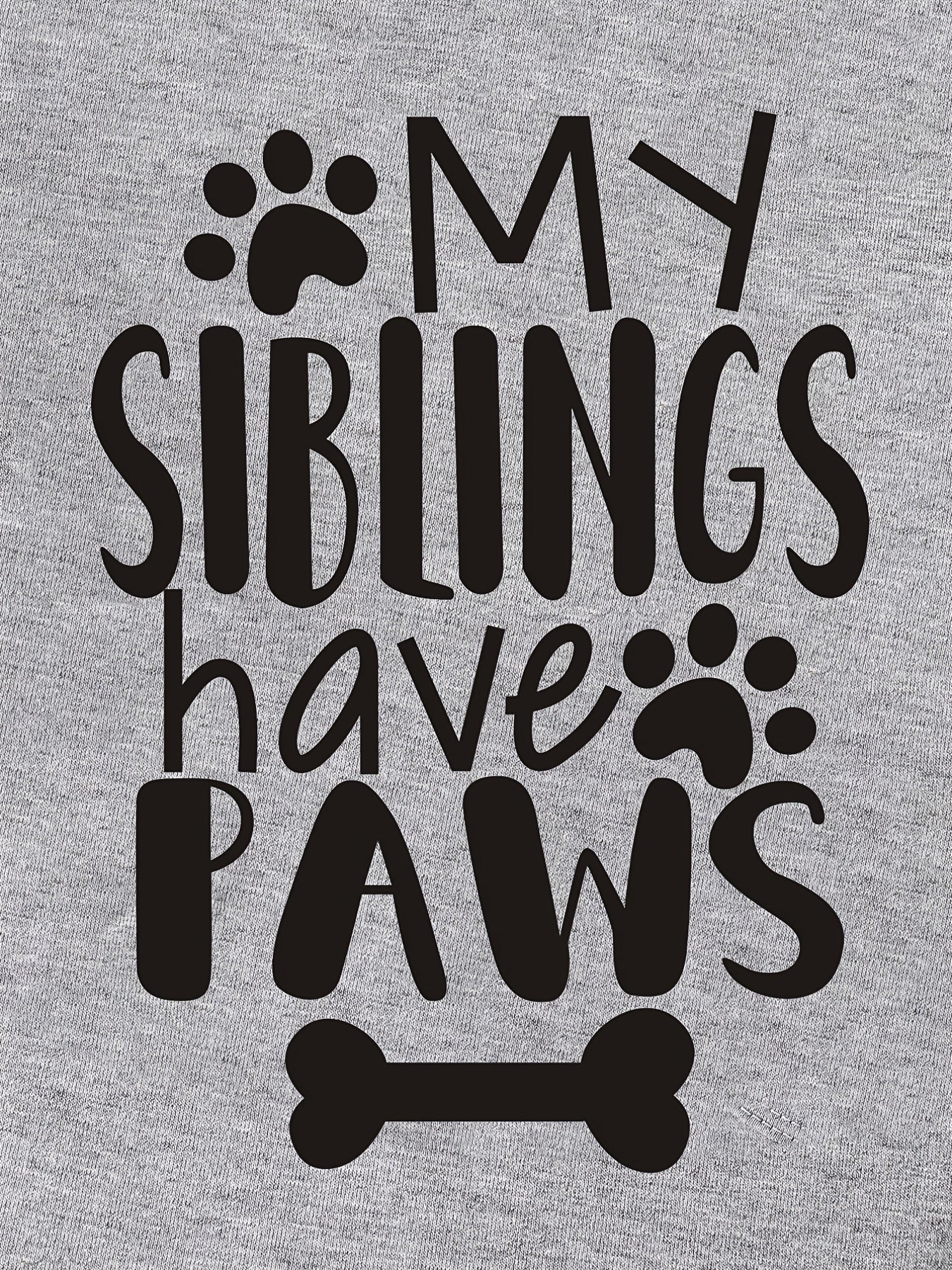 Baby Boys My Siblings Have Paws Onesie