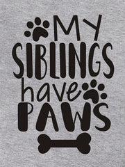 Baby Boys My Siblings Have Paws Onesie