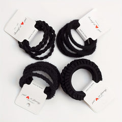 40pcs Sweet Hair Tie Braided Hair Ring Ruffles Hair Ring Soft Bracelet