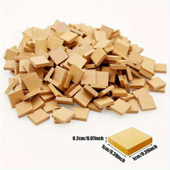 Red Pottery Clay Mini Bricks 1:35 Scale Square Model Bricks DIY Micro Landscapes