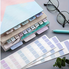 60pcs Multicolor Label Stickers Strong Adhesive Writable Index Marking Labels