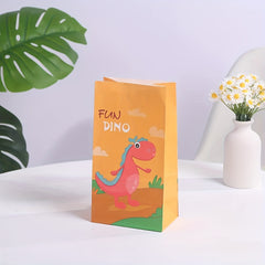 8pcs Dinosaur Pattern Gift Bags Birthday Supplies