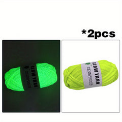 Glow in the dark Wool Soft Knitting Luminous Wool DIY Knitting Doll Bag Scarf