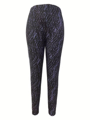 Random Print High Rise Leggings