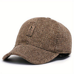 Meromibe Men's Winter Ear Warmer Baseball Cap Dad Cap Adjustable Sunscreen Hat