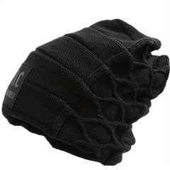Men's Knitted Hat Beanie Thick Windproof Warm Winter Hat