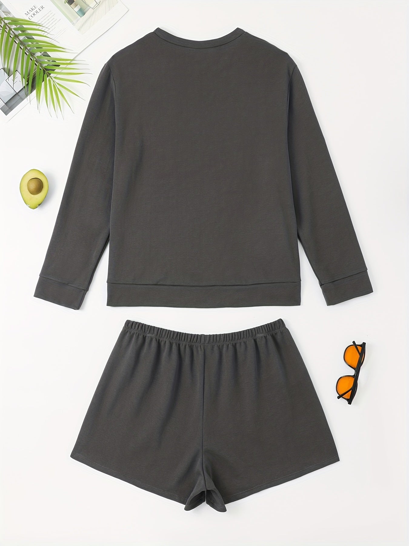 Casual Lounge Set Women's Pajamas Two Piece Set