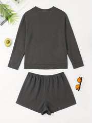 Casual Lounge Set Women's Pajamas Two Piece Set