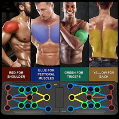Portable Foldable Push Up Board with Pushup Handles